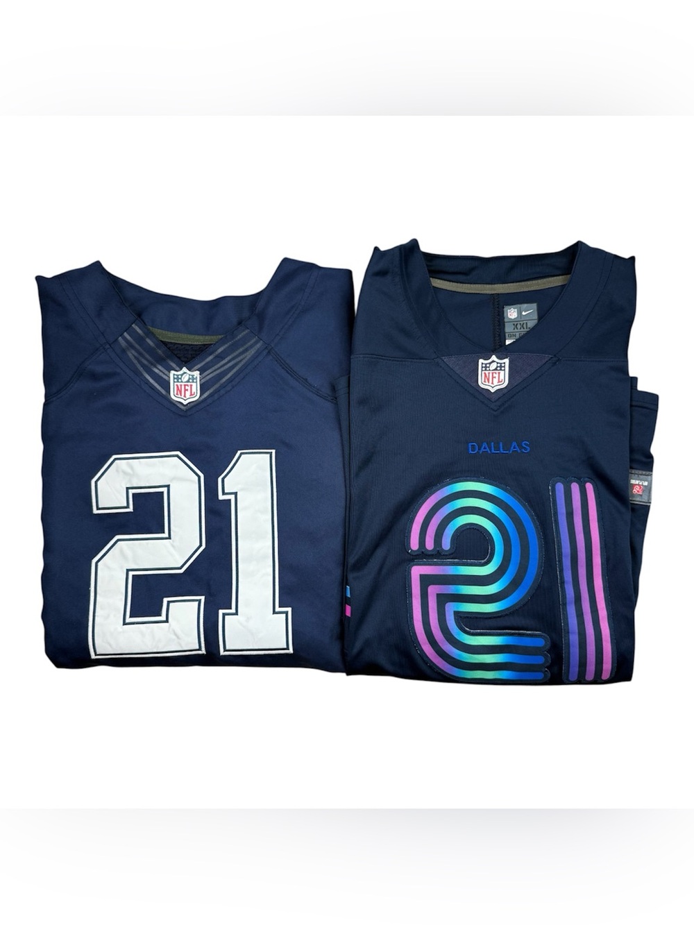 Dallas Cowboys Bundle Lot of 2 Men’s Ezekiel Elliott NFL Football Jerseys XL